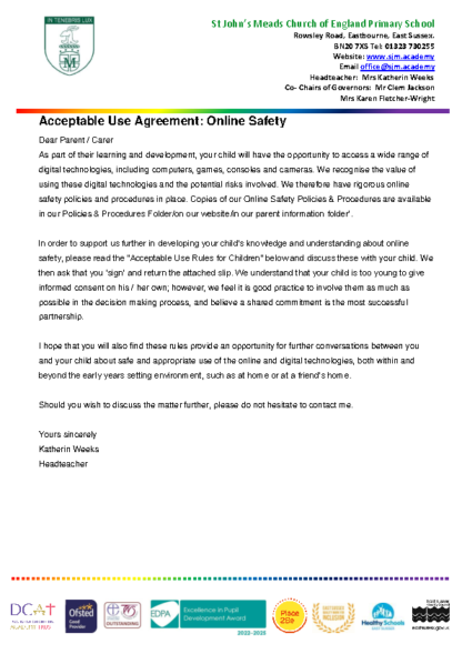 NEW Acceptable Use Policy and Agreements 2023