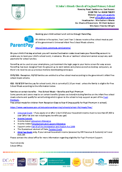 Parent Pay Information