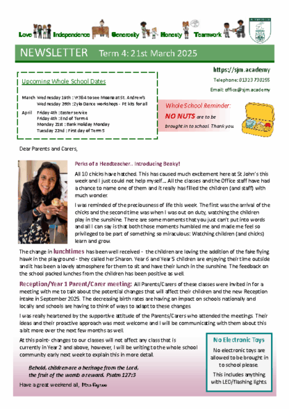 Newsletter 21 03 2025